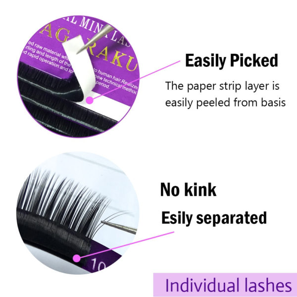 Enhance Your Look with Soft Faux Mink Individual Lashes - Ultra-Natural and Long-Lasting Beauty - Image 3